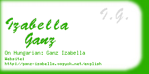 izabella ganz business card